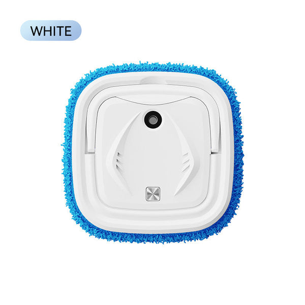 White Smart Robotic Floor Mop With Humidifier Spray Ultra Slim Automatic Wet & Dry Cleaner Mops Brooms & Scrubbers