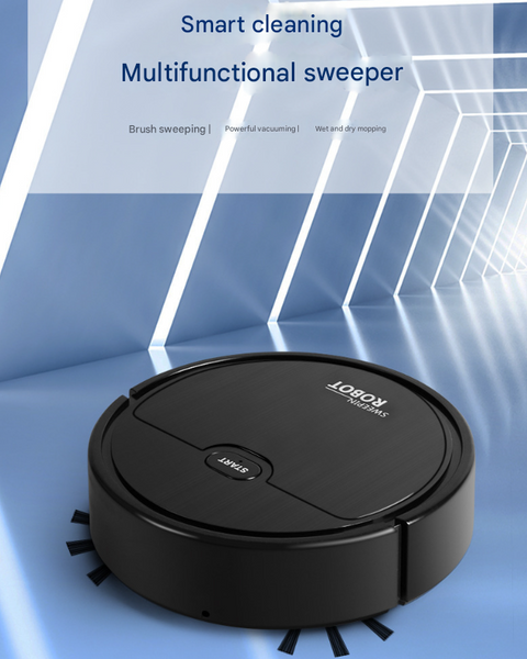 White 3 In 1 Smart Robot Vacuum Cleaner Automatic Sweeping Mopping & Suction For Hard Floors & Pet Hair Vacuum Cleaners