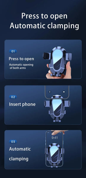 Black Universal Car Phone Mount Holder 360A Rotation With Upgraded Suction Cup For Dashboard & Windscreen Mounts & Holders