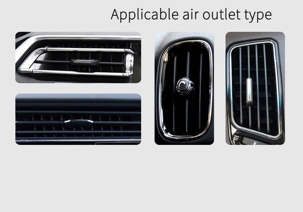 Black Creative Bat Style Gravity Car Phone Mount Secure Air Vent Holder With 360 Rotation Mounts & Holders