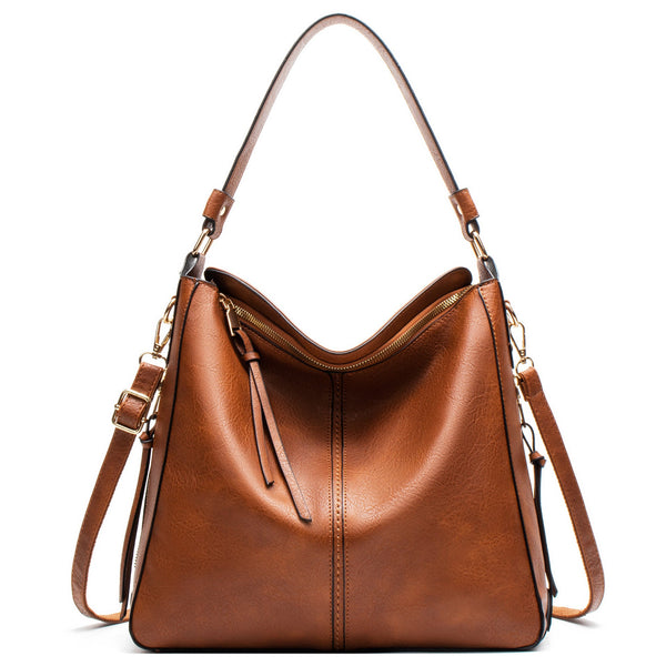 Brown Womens Soft Pu Leather Hobo Bag Large Casual Tote Handbag With Adjustable Crossbody Strap Women's Bags & Handbags