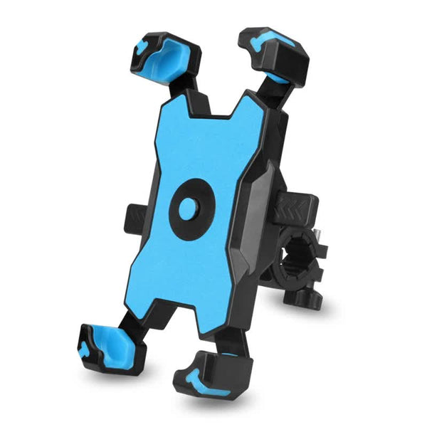 Blue And Black Secure Grip Bike Phone Mount Adjustable 360 Rotation Bicycle Handlebar Holder Universal Cradle For Mtb & Road Cycling Mounts & Holders