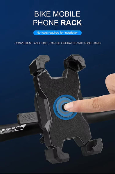 Yellow And Black Secure Grip Bike Phone Mount Adjustable 360 Rotation Bicycle Handlebar Holder Universal Cradle For Mtb & Road Cycling Mounts & Holder