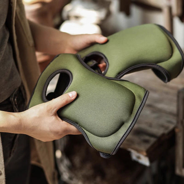 Black Gardening Knee Pads Comfortable Neoprene Protectors For Weeding & Outdoor Work Garden Kneelers & Seats