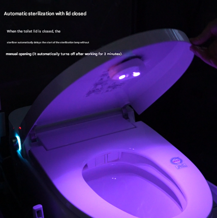2 Pcs White Automatic Uvc Toilet Sanitizer Light Rechargeable Portable Sterilizer For Bathroom Hygiene Other Bathroom Accessories