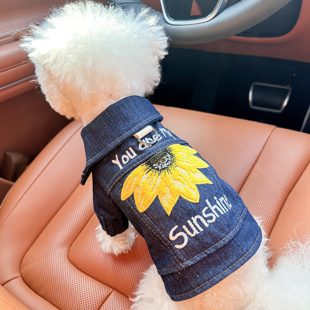 L Around 12Kg Sunshine Denim Chic Pet Vest Stylish Jean Jacket For Dogs & Cats Spring Summer Autumn Fashion Dog Clothing & Shoes