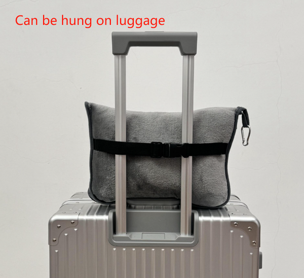 Grey Multi Function 2 In 1 Travel Blanket With Storage 50 X 60 (127 152 Cm) Lightweight Airplane Companion Blankets