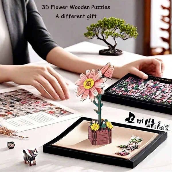 Daisy Diy 3D Flower Puzzle Toy Educational Kids' Assembly Set Puzzles