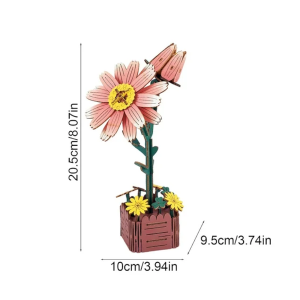 Daisy Diy 3D Flower Puzzle Toy Educational Kids' Assembly Set Puzzles