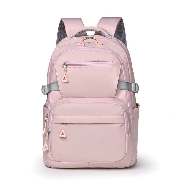 Pink Trendy Korean Style Large Capacity Backpack For Women 14" Laptop Travel Bag Women Backpacks