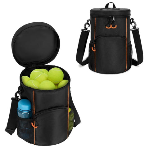 Versatile Tennis Baseball Lacrosse Bag With Multiple Pockets Portable Black Design Bags