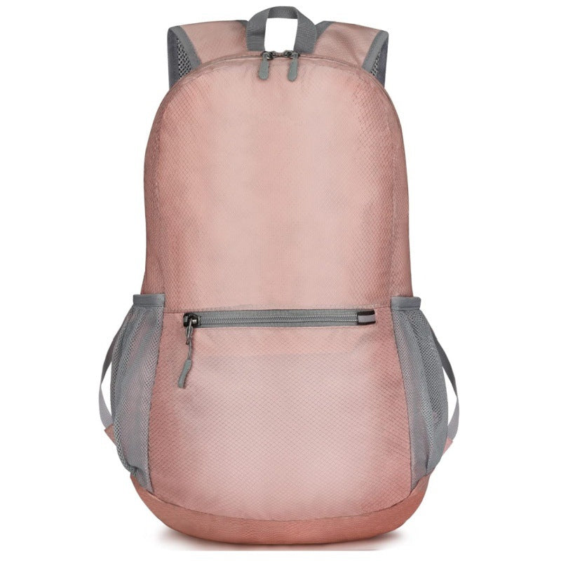 Pink Ultra Light Foldable Outdoor Backpack Portable Travel Hiking Bag Women Backpacks