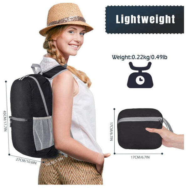 Pink Ultra Light Foldable Outdoor Backpack Portable Travel Hiking Bag Women Backpacks