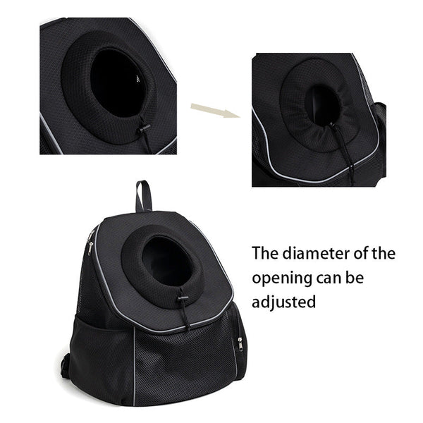 Ventilated Adjustable Pet Backpack Carrier For Small To Medium Dogs Large Cats Purple Pet Transport