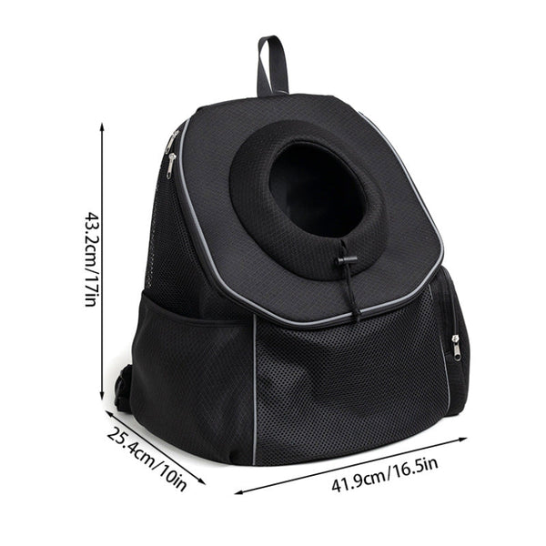 Ventilated Adjustable Pet Backpack Carrier For Small To Medium Dogs Large Cats Purple Pet Transport