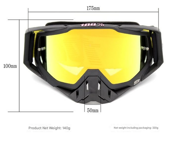 Grey Frame With Mercury Flakes Motocross Goggles Durable Off Road Motorcycle Riding Eye Protection Lens Eyewear