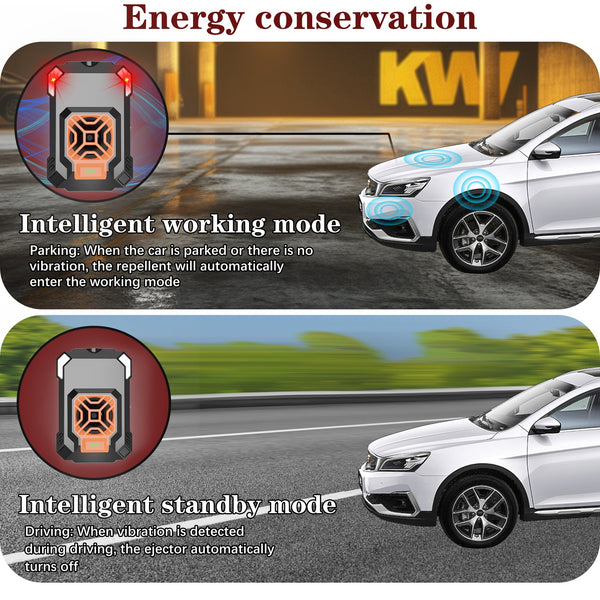 Ultrasonic Car Rat Repellent With Led Flash Automatic Start Stop Ultrasonic Pest Repellers