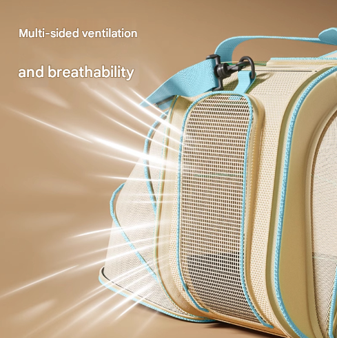 Stylish Pet Backpack Spacious Carrier With Anti Stress Design Pet Transport