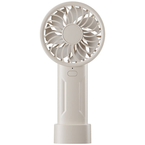 White Mini Usb Rechargeable Fan Quiet Cooling For Desk Or Travel Portable Fans