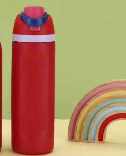 Red 32Oz 304 Stainless Steel Insulated Water Bottle Dual Drink Pop Up Lid Water Bottles & Vacuum Flasks