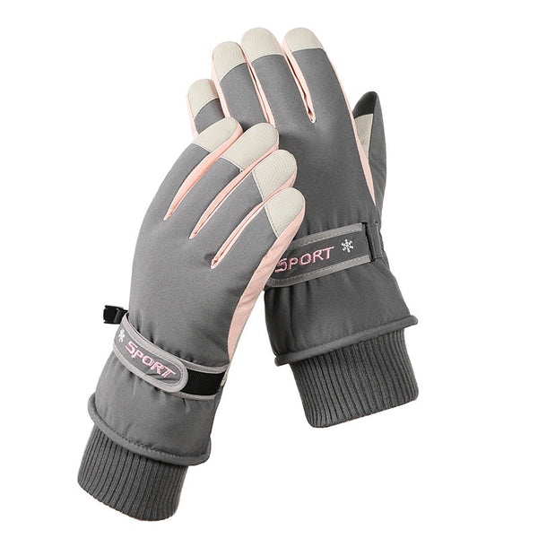 Women's Grey Top Rated Waterproof Touchscreen Ski Gloves Fleece Lined For Men & Gloves & Mittens