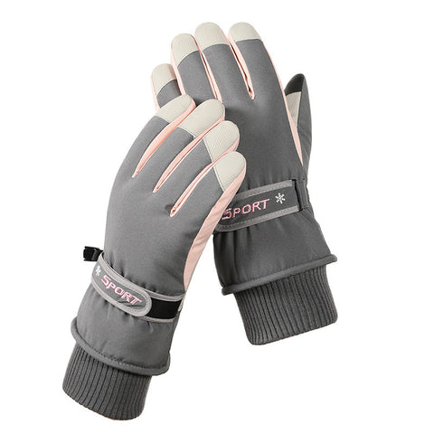 Women's Grey Top Rated Waterproof Touchscreen Ski Gloves Fleece Lined For Men & Gloves & Mittens
