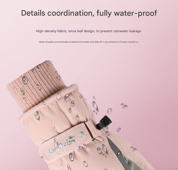 Women's Grey Top Rated Waterproof Touchscreen Ski Gloves Fleece Lined For Men & Gloves & Mittens