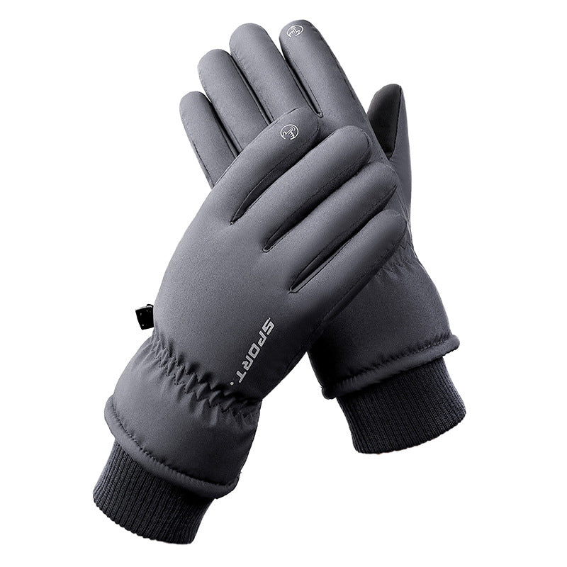 Men's Grey Top Rated Waterproof Touchscreen Ski Gloves Fleece Lined For & Women Gloves & Mittens
