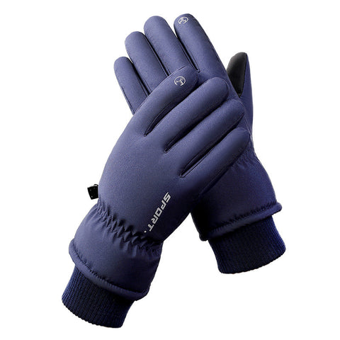 Men's Blue Top Rated Waterproof Touchscreen Ski Gloves Fleece Lined For & Women Gloves & Mittens
