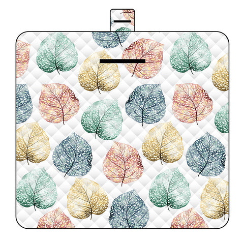 Leaves Thick Waterproof Foldable Picnic Mat 150X200cm For Camping & Beach Picnic Rugs