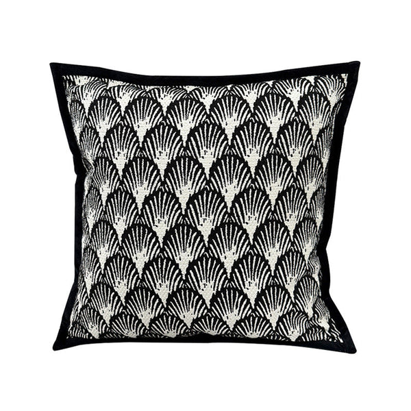 45*45Cm Umbrella Pattern Elegant Two Piece Ins Style Jacquard Pillow Covers Black & White Sofa Decor Pillows