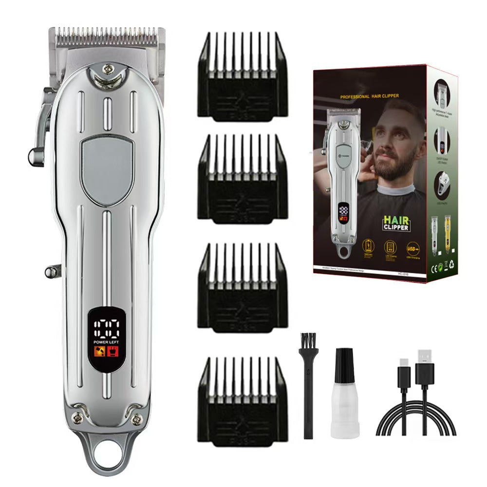 Silver Professional Electric Hair Clipper Advanced Barber Trimmer Clippers & Trimmers