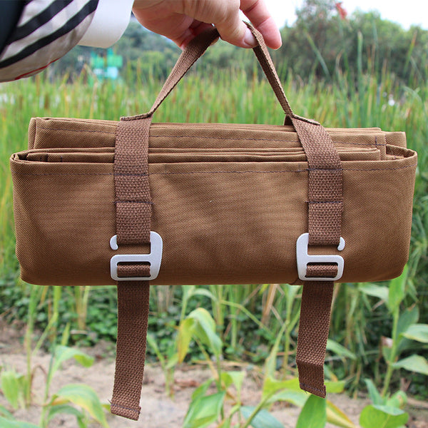 Coffee Brown Thick Waterproof Ground Mat Durable Oxford Fabric Tent Pad Annexe Mats