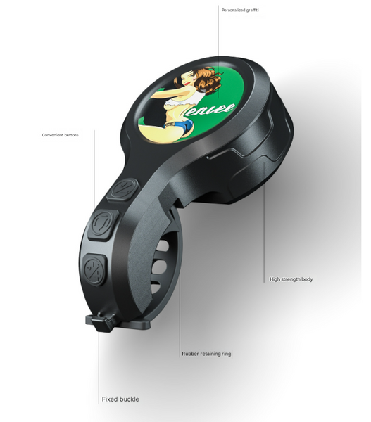 Cartoon Super Loud 2 Piece Bicycle Horn Set Durable Alarm Bell For Mountain & Road Bikes Bells & Horns