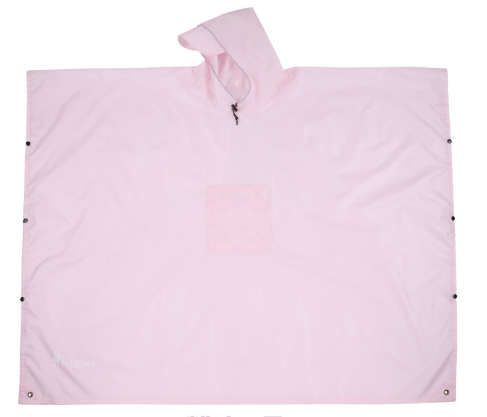 Pink 3 In 1 Waterproof Rain Poncho Lightweight Hooded Raincoat Ground Tarp & Emergency Shelter For Hiking Camping And Outdoor Survival Raincoats