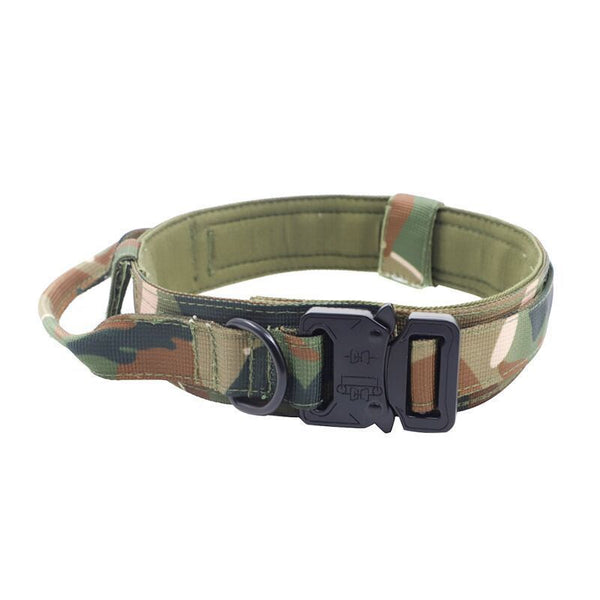 Xl Camouflage Tactical Dog Collar Heavy Duty Nylon Pet For Medium And Large Dogs Adjustable (3.8Cm Width) Dog Collars