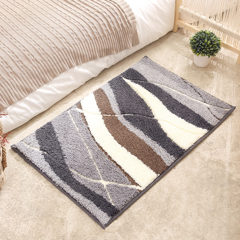 Bathroom Mat Super Absorbent Non Slip Rug (40X60cm) Toilet Floor For Bathroom/Bedroom/Entryway Bath Mats Rugs & Toilet Covers