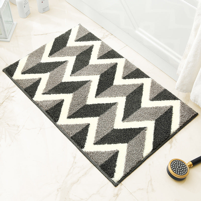 Grey Bathroom Mat Super Absorbent Non Slip Rug (40X60cm) Toilet Floor For Bathroom/Bedroom/Entryway Bath Mats Rugs & Toilet Covers