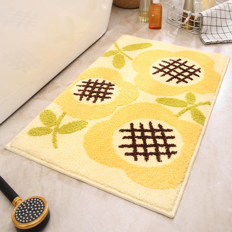 Sun Flowers Bathroom Mat Super Absorbent Non Slip Rug (40X60cm) Toilet Floor For Bathroom/Bedroom/Entryway Bath Mats Rugs & Toilet Covers