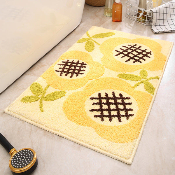 Sun Flowers Bathroom Mat Super Absorbent Non Slip Rug (40X60cm) Toilet Floor For Bathroom/Bedroom/Entryway Bath Mats Rugs & Toilet Covers