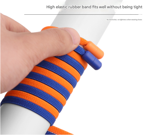 White No Tie Elastic Shoelaces With Quick Lock System Flat Tieless Laces For Kids And Adults Shoe Laces