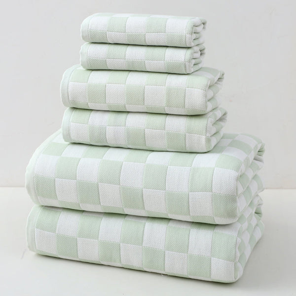 Ultra Soft 100% Cotton Gauze 6 Piece Towel Set Absorbent & Quick Dry Bath Towels Towels & Washcloths