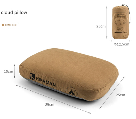 Coffee Ergonomic Memory Foam Travel Pillow For Neck Support Portable & Compact Camping Flights And Napping Pillows