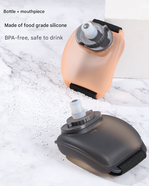 2 Pices Orange Ergonomic Wearable Hydration Flask Hands Free Wrist Water Bottle For Running & Sports Canteens Bottles & Flasks