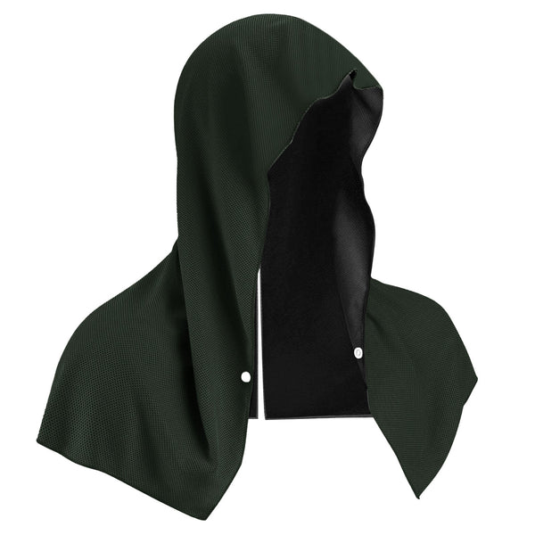 Dark Grey 5 Pack Instant Cooling Towel Set Upf Sun Protection Hooded Ice Towels For Sports & Outdoor Activities Gym Towels