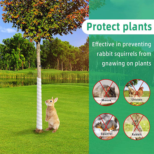 Green 4 Pack Spiral Tree Trunk Protector Guard Flexible Sapling Bark Shield Garden Edging & Borders