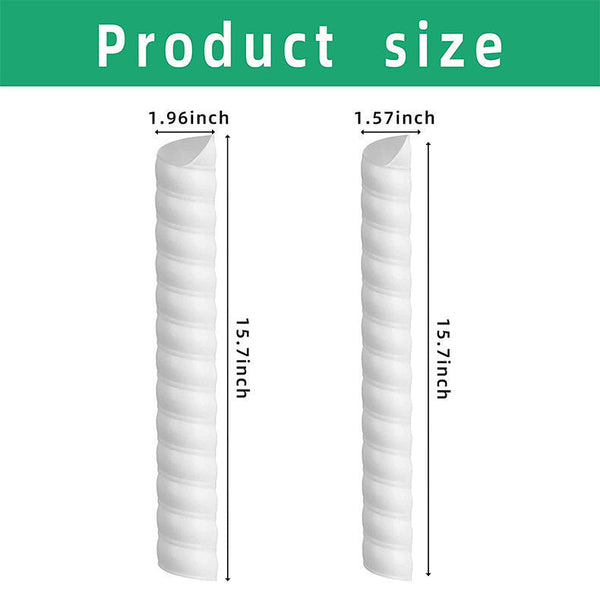 Green 4 Pack Spiral Tree Trunk Protector Guard Flexible Sapling Bark Shield Garden Edging & Borders