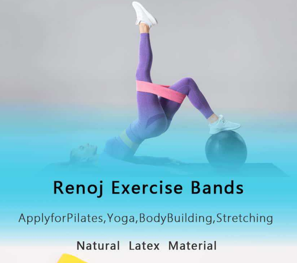 Blue 10 Pieces Of 2 Sets Premium Resistance Loop Bands Fitness Exercise For Legs Glutes And Strength Training With Carry Bag Resistance Trainers