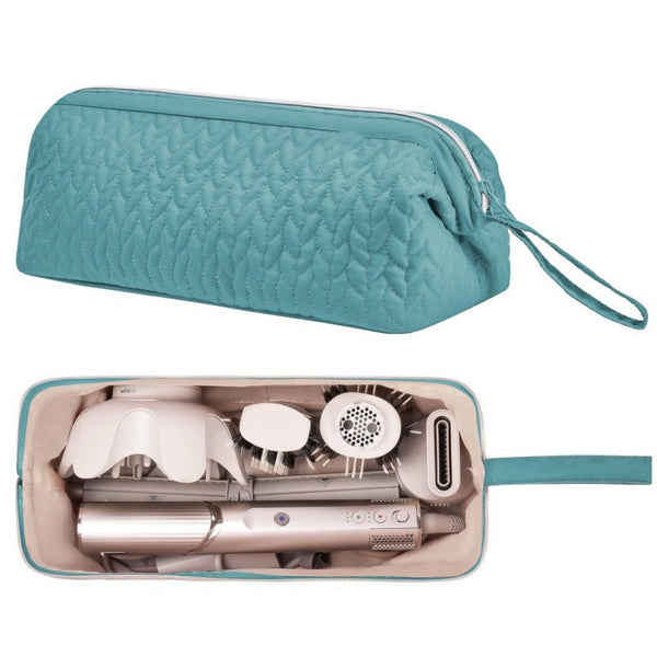 Green Hair Styler Travel Case Protective Storage Organizer Bag For Dryer Curling Iron & Accessories Hair Dryers