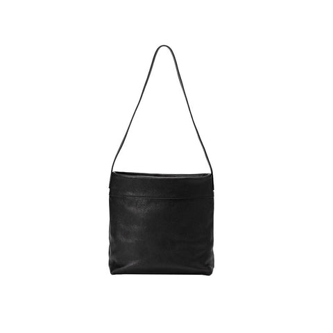 Black Minimalist Vintage Style Pu Leather Shoulder Bag Casual Commuter Tote Women's Bags & Handbags